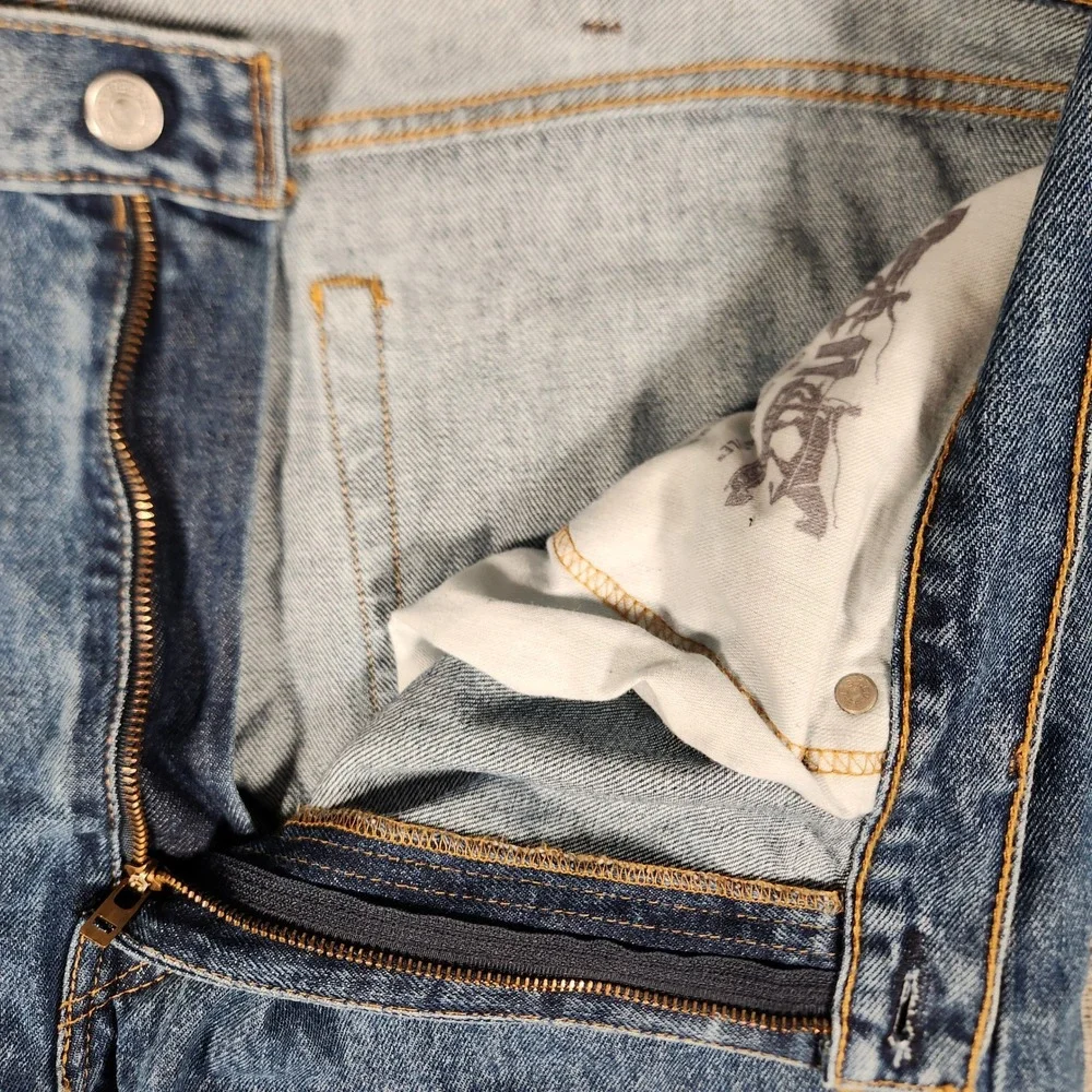 Levi's 505 Straight Leg Jeans‎ Mens 40x32 Blue Excellent Regular Fit Denim